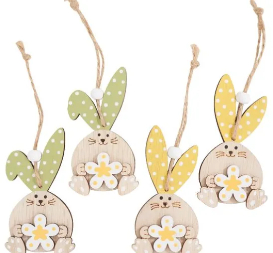 VBS Anhänger Hase "Momo", 4er-Set