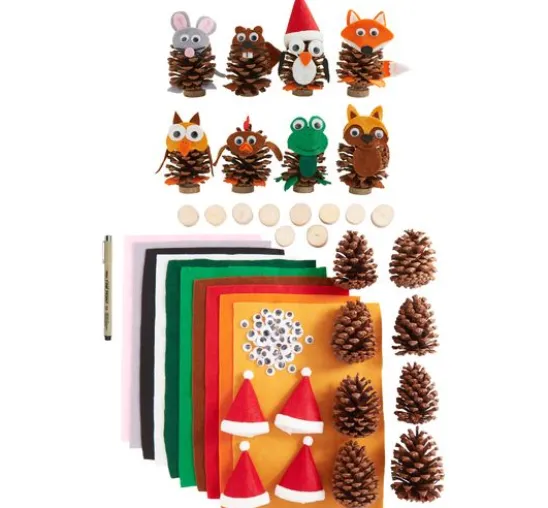 VBS Bastelset "Pinienzapfen-Tiere"