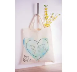 VBS Baumwolltaschen "22 x 26 cm", Naturweiß, 20 Stück