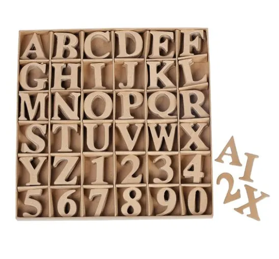 VBS Buchstaben- und Zahlensortiment, 360 Stück