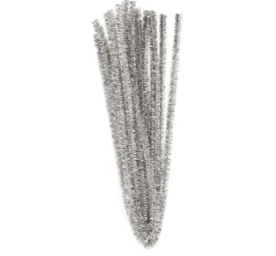 VBS Chenilledraht "Silber", Ø 8 mm, 50 cm, 10 Stück