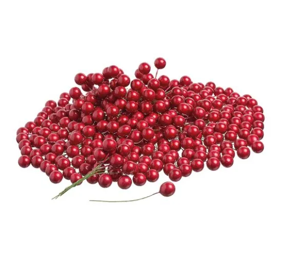 VBS Deko-Beeren am Draht "Ø 10 mm", 400 Stück