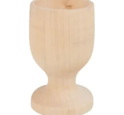 VBS Eierbecher, 6 Stück, Kiefernholz