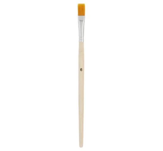 VBS Flachpinsel Synthetikhaar "Größe 6", 50 Stück