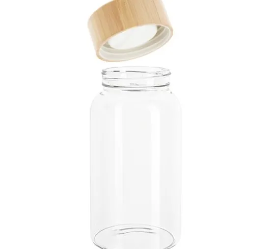 VBS Glasflasche mit Bambusdeckel