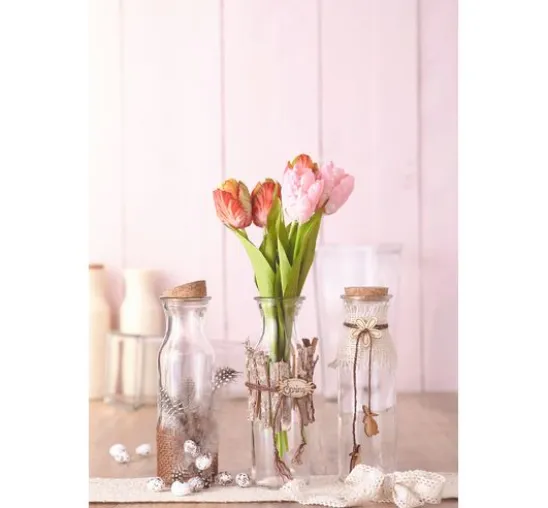 VBS Glasflaschen "Milk", 3er-Set