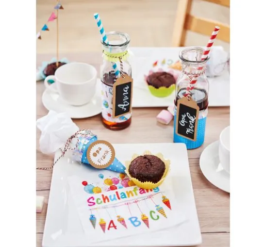 VBS Glasflaschen "Milk", 3er-Set