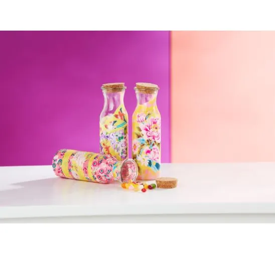 VBS Glasflaschen "Milk", 3er-Set