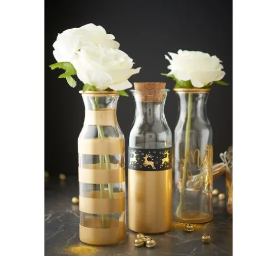 VBS Glasflaschen "Milk", 3er-Set