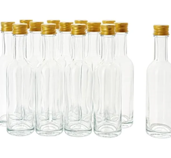 VBS Glasflaschen mit Schraubverschluss, ca. 60 ml, 14 Stück