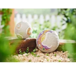 VBS Glas-Muggelsteine "Bunt Opak", 1 kg, Ø 1,8 cm