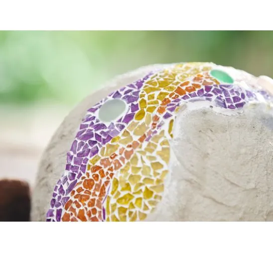 VBS Glas-Muggelsteine "Bunt Opak", 1 kg, Ø 1,8 cm
