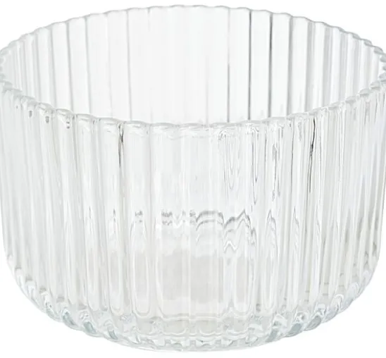 VBS Glasschale, gerillt, Ø 12 cm