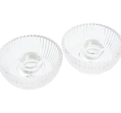 VBS Glas-Stabkerzenhalter, geriffelt