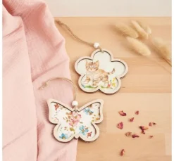 VBS Holz-Anhänger mit Rahmen "Eier", 2er-Set
