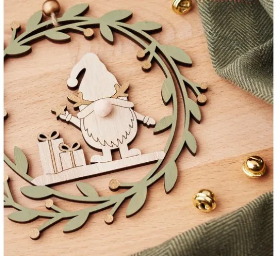 VBS Holz-Anhänger "Wichtel und Rentier", 2er- Set