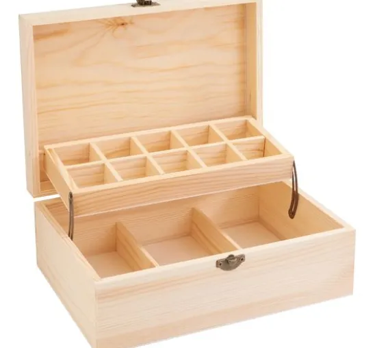 VBS Holz-Aufbewahrungsbox "Twin"