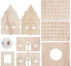 VBS Holzbausatz "Haus", inkl. LED