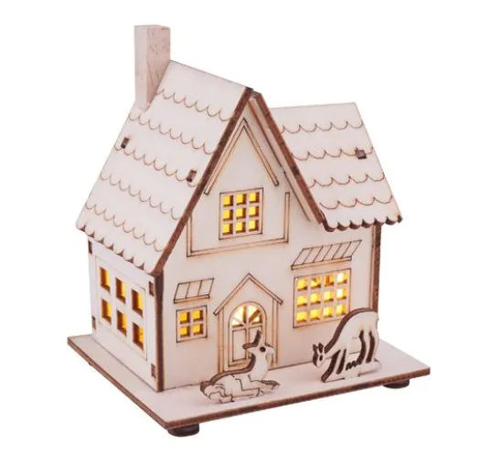 VBS Holzbausatz "Haus mit Rehen"