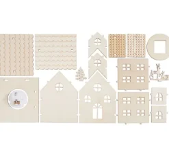 VBS Holzbausatz "Haus mit Turm", inkl. LED