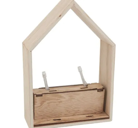 VBS Holzbausatz "Winterhaus", 9-tlg.