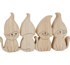 VBS Holz-Figur "Freche Katzen"