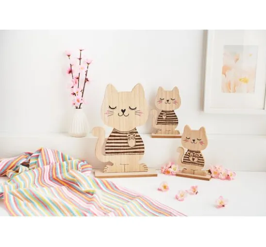 VBS Holz-Figur "Katze"
