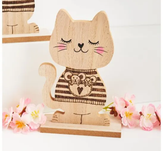 VBS Holz-Figur "Katze"