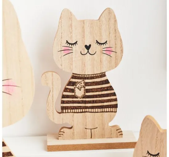 VBS Holz-Figur "Katze"
