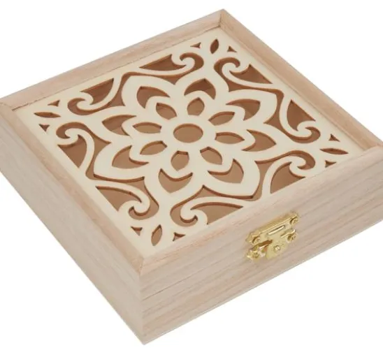 VBS Holzkasten "Ornament-Blume"