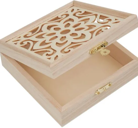 VBS Holzkasten "Ornament-Blume"