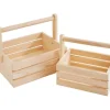 VBS Holzkiste mit Henkel, 2er-Set