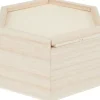 VBS Holz-Kästchen mit Schiebedeckel, 6-eckig