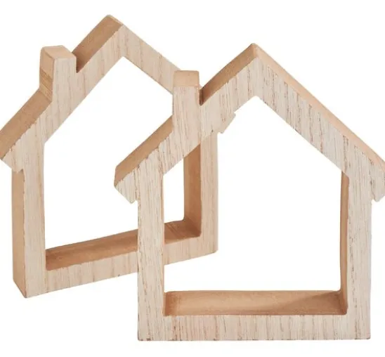 VBS Holz-Rahmen "Haus", 2 Stück