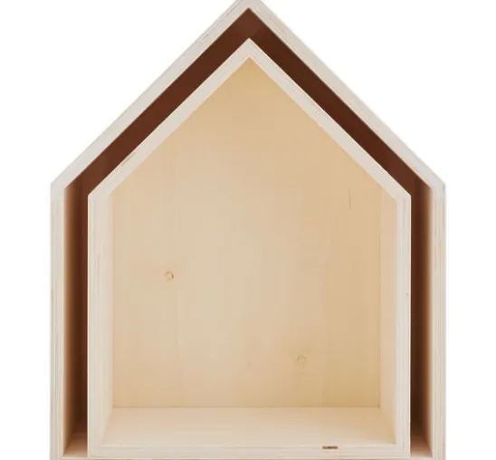 VBS Holzregal "Haus"