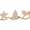VBS Holz- Schaukelfiguren "Pferd, Tanne und Stern", 3er-Set