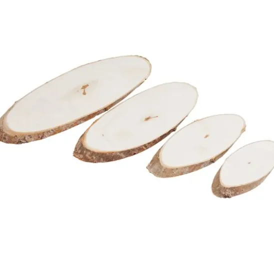 VBS Holzscheiben "Oval", 4er-Set