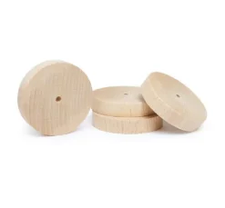 VBS Holzscheiben/Räder, Ø 50 x 10 mm, 4 Stück