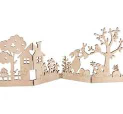 VBS Holz-Silhouette "Hasen im Garten"