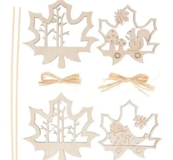 VBS Holzstecker "Ahornblätter"