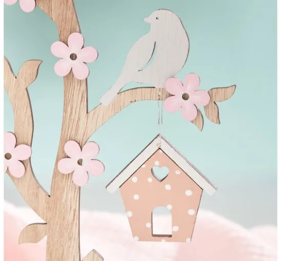 VBS Holz-Steckmotiv "Baum mit Vogelhaus"