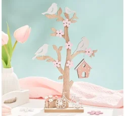 VBS Holz-Steckmotiv "Baum mit Vogelhaus"