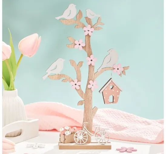VBS Holz-Steckmotiv "Baum mit Vogelhaus"