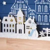 VBS Holz-Steckmotiv "Dorf mit Schneemann"