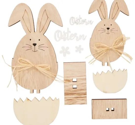 VBS Holz-Steckmotiv "Easter bunnies"