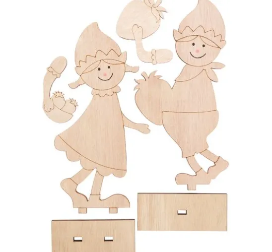 VBS Holz-Steckmotive "Erdbeerkinder", 2er-Set