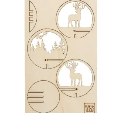VBS Holz-Steckmotiv für Acrylkugel