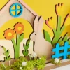 VBS Holz-Steckmotiv "Hasenhaus"