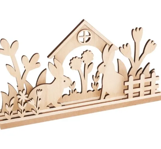 VBS Holz-Steckmotiv "Hasenhaus"