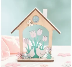 VBS Holz-Steckmotiv Haus "Frühlingserwachen"